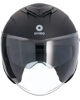 AXOR Ibiza Solid Open Face Helmet Matt Graphite front view