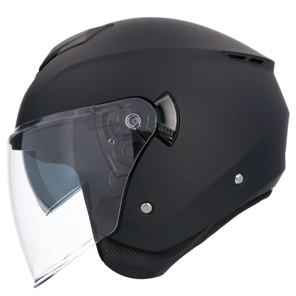 AXOR Ibiza Solid Open Face Helmet Matt Graphite left side view