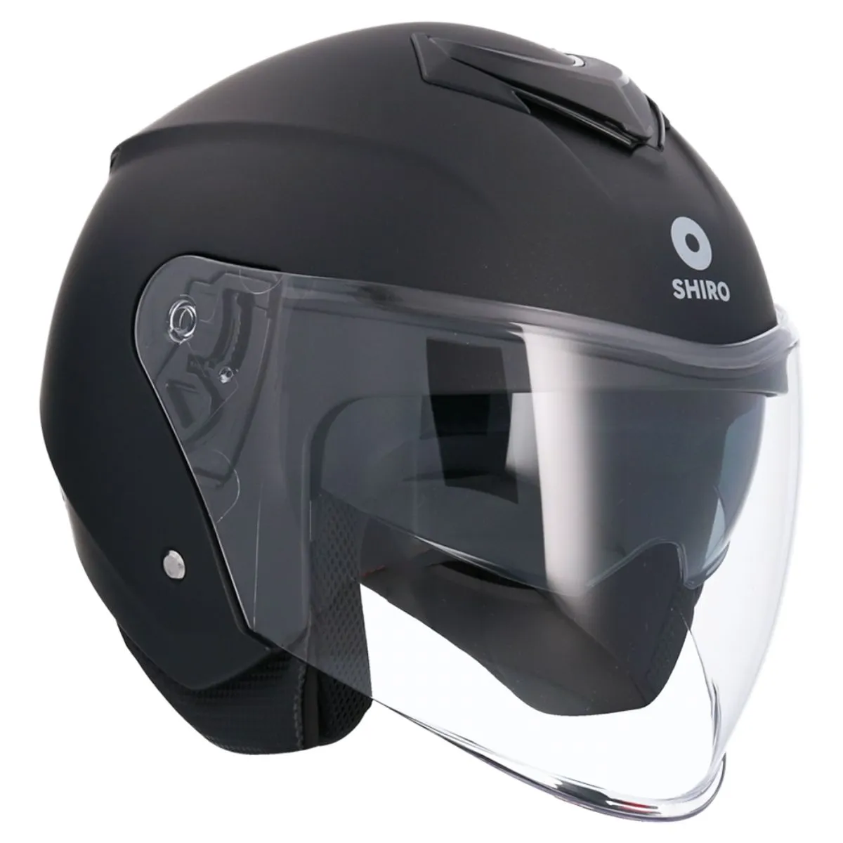 AXOR Ibiza Solid Open Face Helmet Matt Graphite right side view
