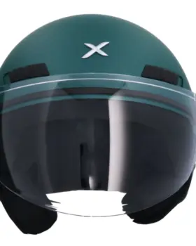 AXOR Kioto Solid Open Face Helmet Mundy Teal Green front view