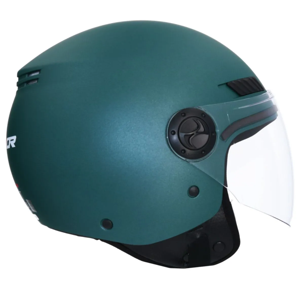AXOR Kioto Solid Open Face Helmet Mundy Teal Green right side view