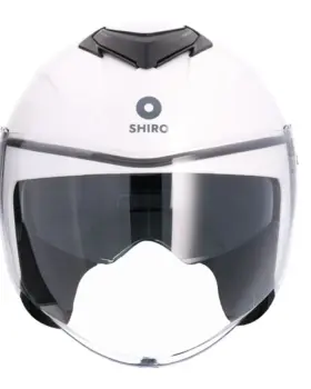 AXOR Kioto Solid Open Face Helmet White Pearl front view