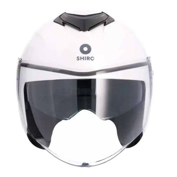 AXOR Kioto Solid Open Face Helmet White Pearl front view