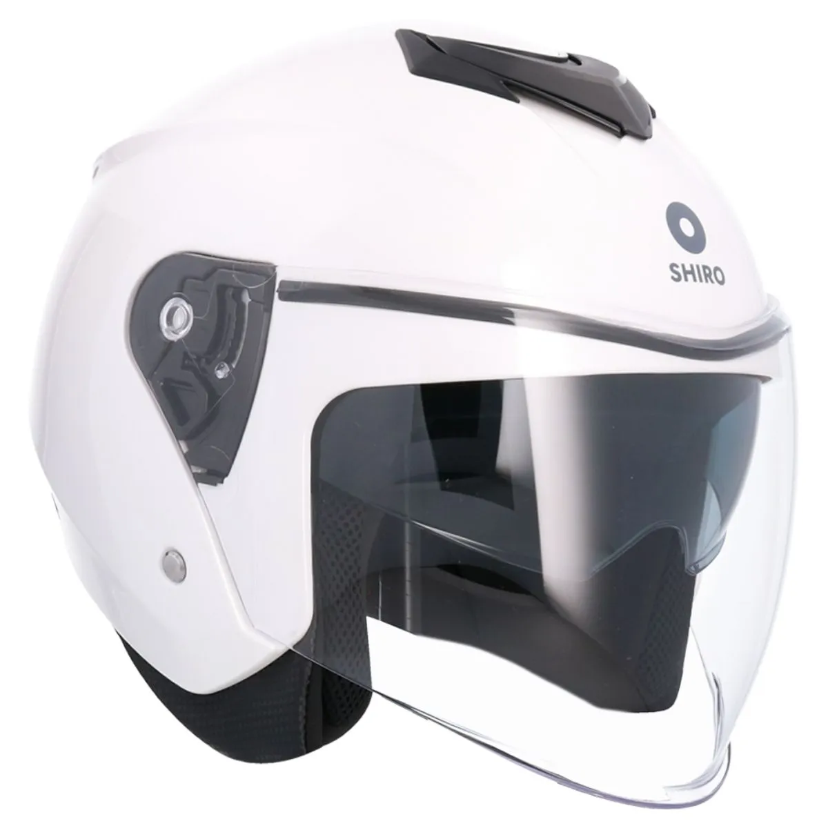 AXOR Kioto Solid Open Face Helmet White Pearl right side view