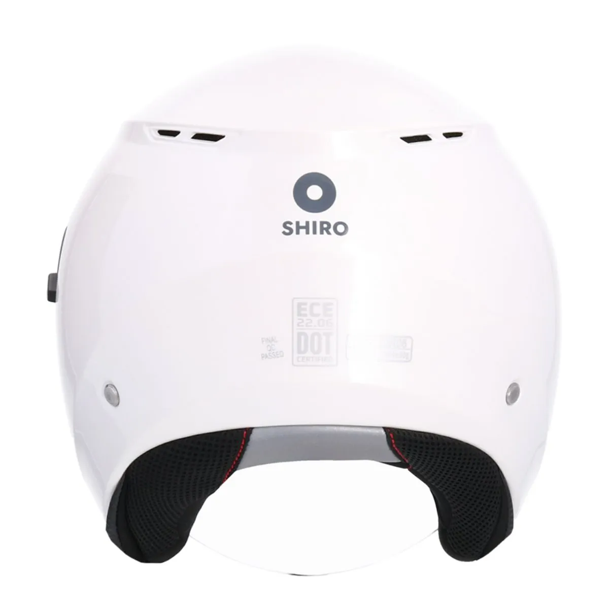 AXOR Kioto Solid Open Face Helmet ECE 22.06 DOT certified White Pearl
