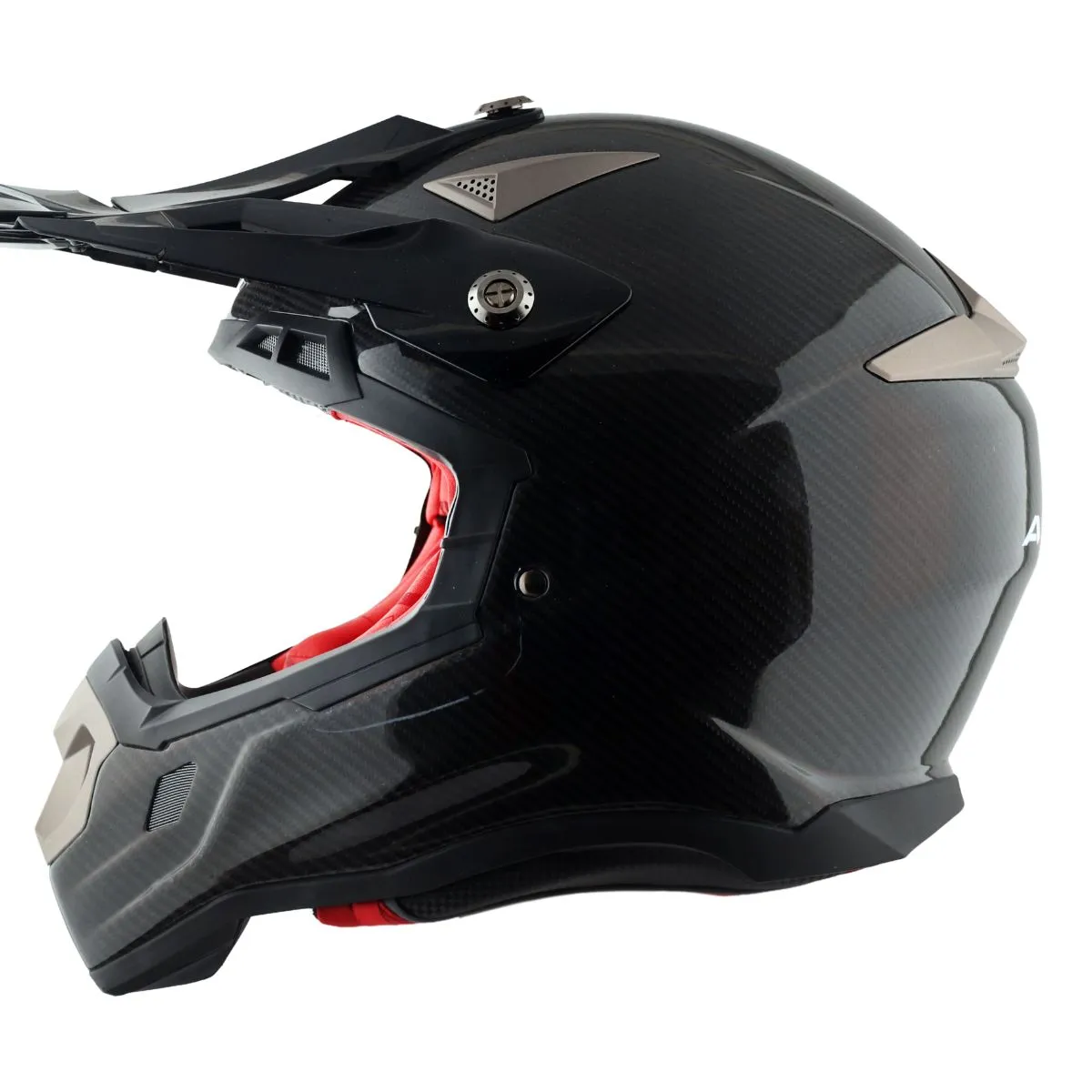 AXOR MX-917 Carbon Off Road Helmet Carbon Black left side view