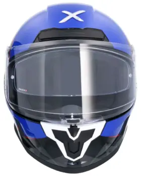 AXOR Saber Shadow Full Face Helmet Black Blue Front View