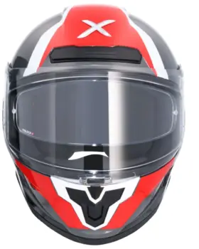 AXOR Saber Spark Full Face Helmet Black Red Front View