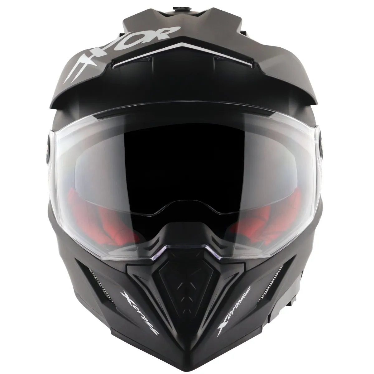 AXOR X-Cross Adventure Helmet Matt Black Front View