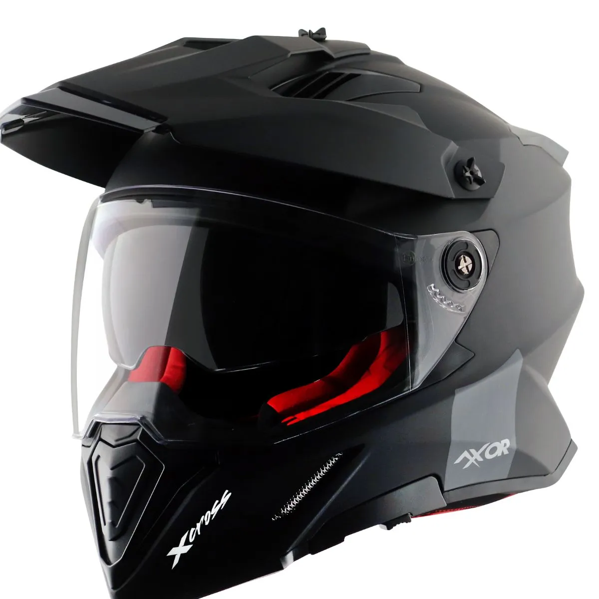 AXOR X-Cross Adventure Helmet Pinlock Visor Sun Visor Close Up