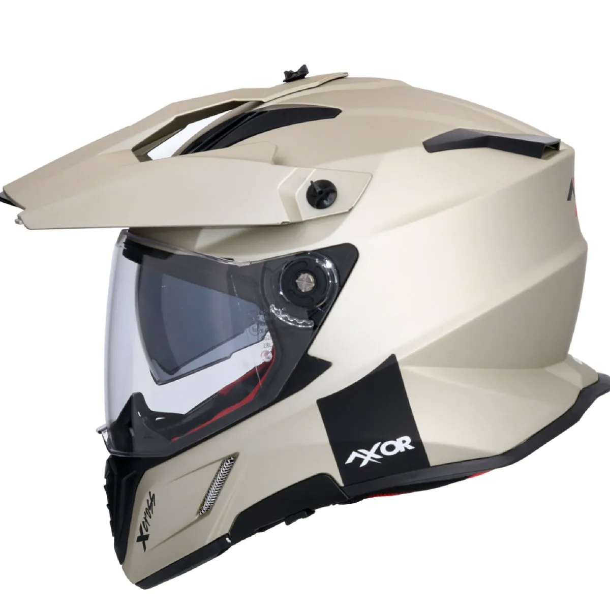 AXOR X-Cross Adventure Helmet Left Side View Sand Matt