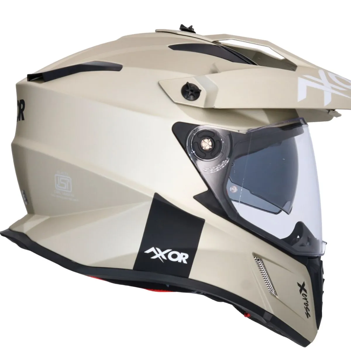 AXOR X-Cross Adventure Helmet Right Side View Sand Matt