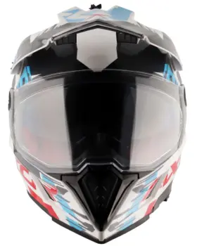 AXOR X-Cross D/V X1 Adventure Helmet White Red Front View