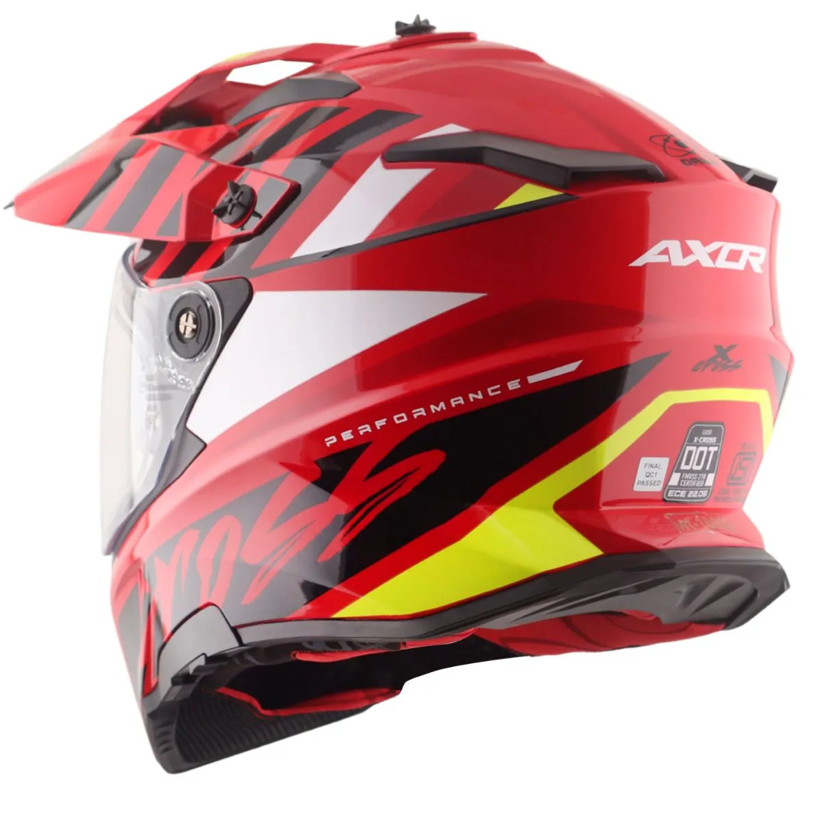 AXOR X-Cross Orbit Red Helmet Rear View