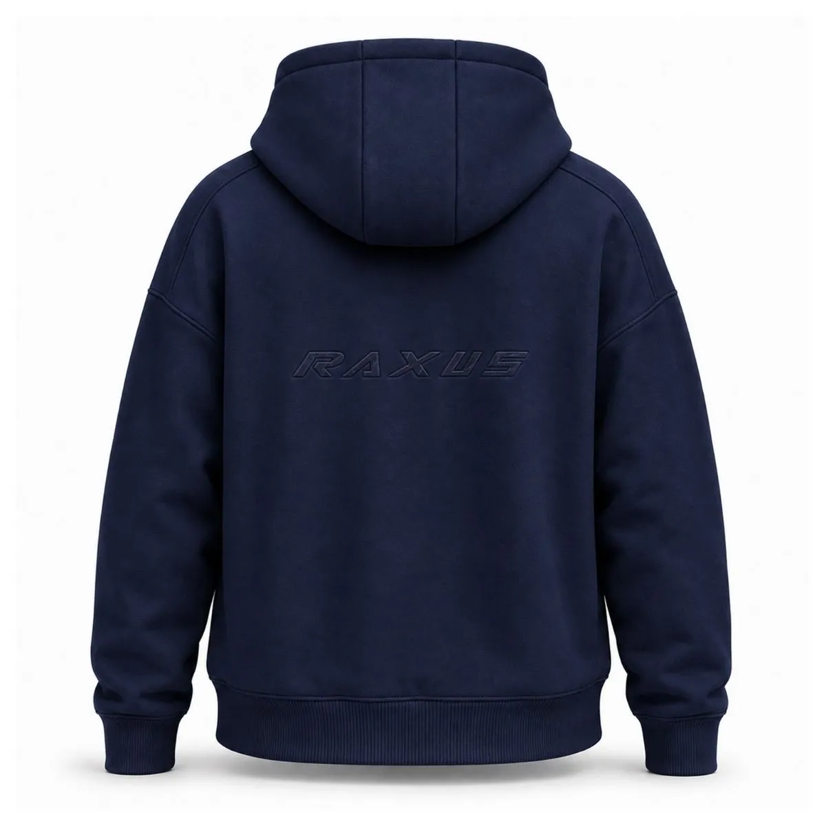 Raxus F-1 Motorcycle Hoodie Blue Rear View