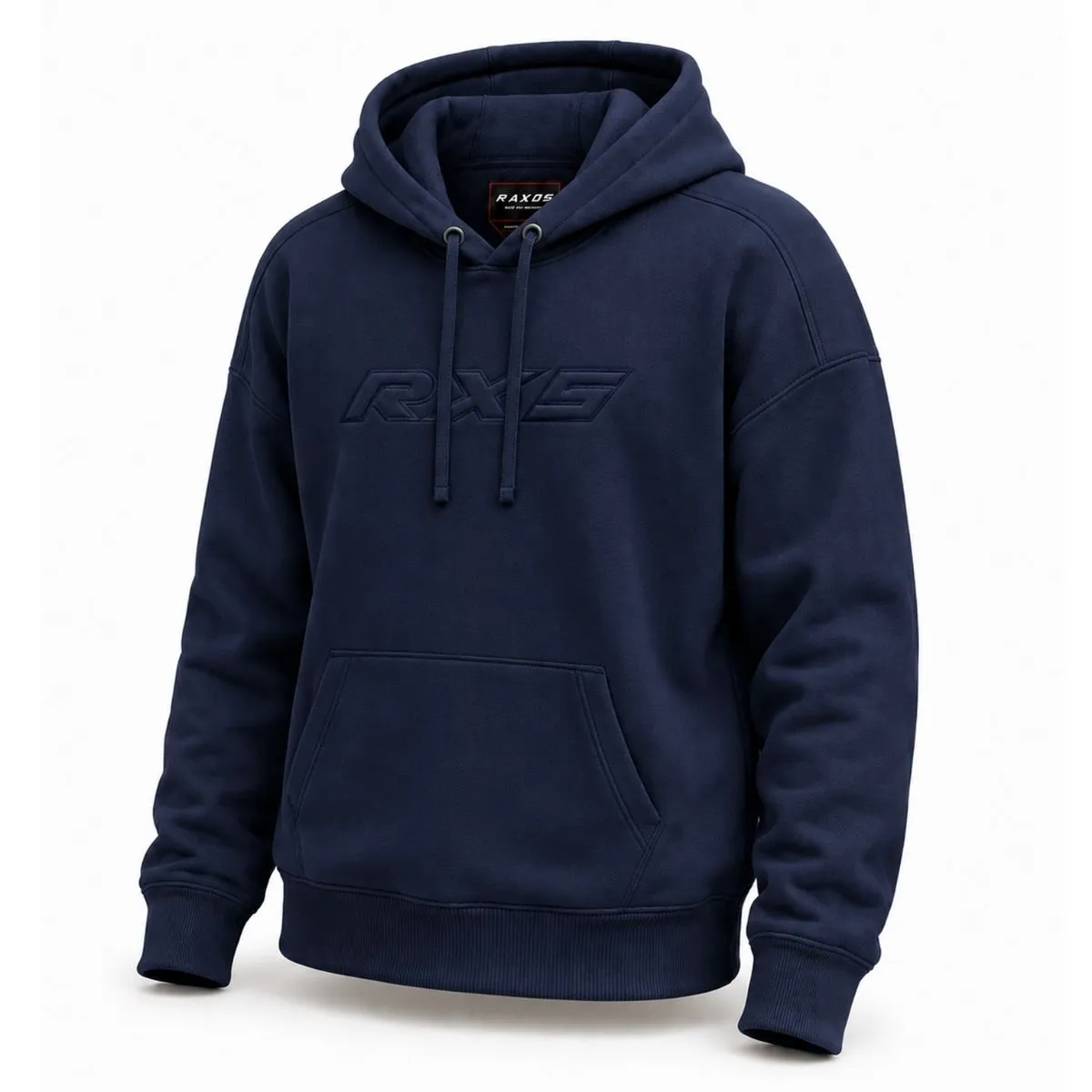 Raxus F-1 Motorcycle Hoodie Blue Side View