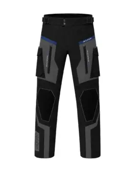 Raxus Falcon Motorcycle Pants Blue Front View