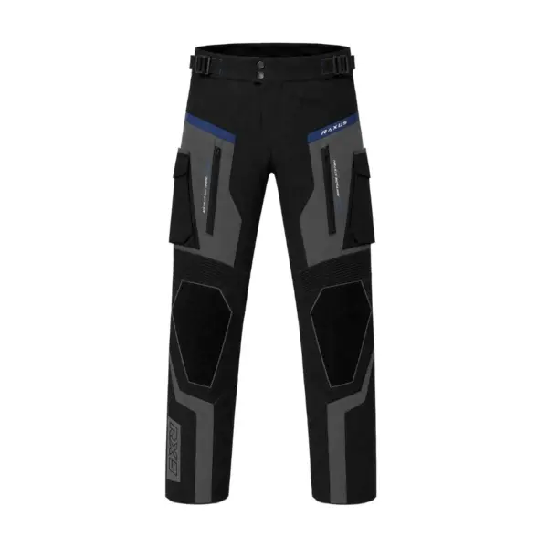 Raxus Falcon Motorcycle Pants Blue Front View