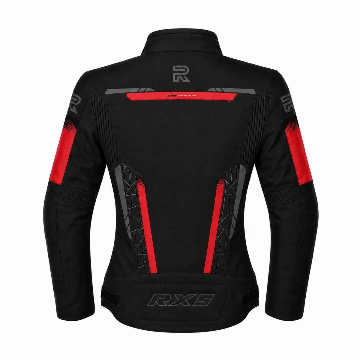 Raxus LS-1 Women's Motorcycle Jacket Red rear view