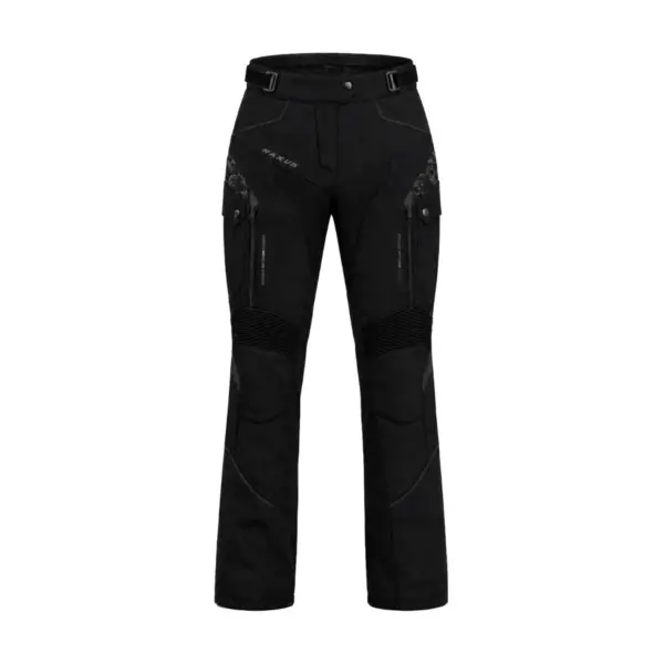 Raxus Luna Women's Motorcycle Pants Black front view
