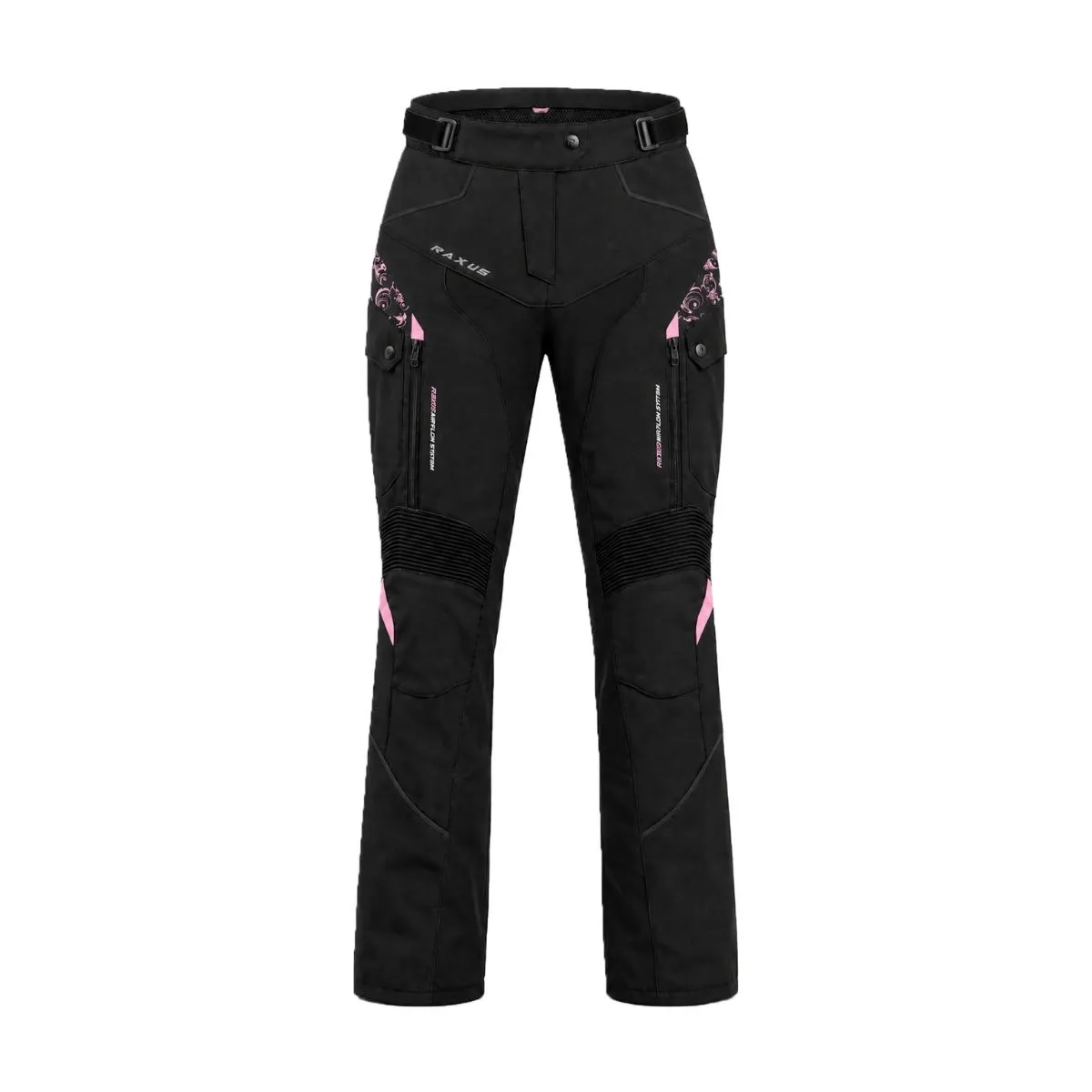 Raxus Luna Women's Motorcycle Pants Pink front view