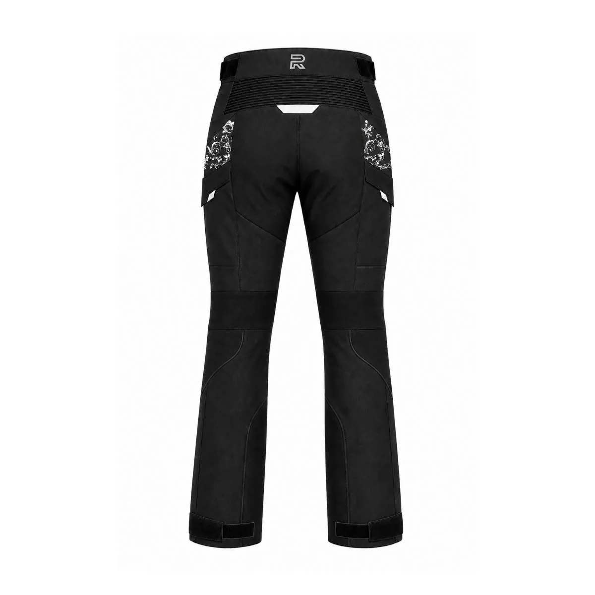 Raxus Luna Women's Motorcycle Pants White rear view