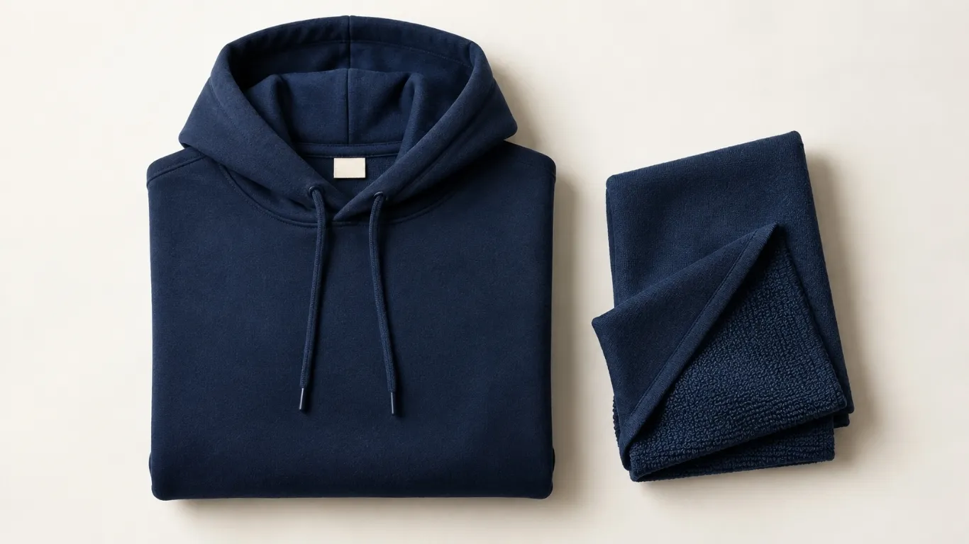 Stack of custom hoodies