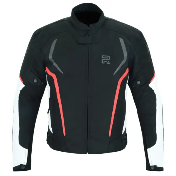 R-1 Raxus Waterproof Winter Motorcycle Jacket with CE Armor & Reflective Panels